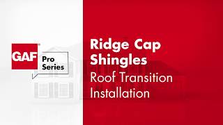 Hip and Ridge Cap Shingles